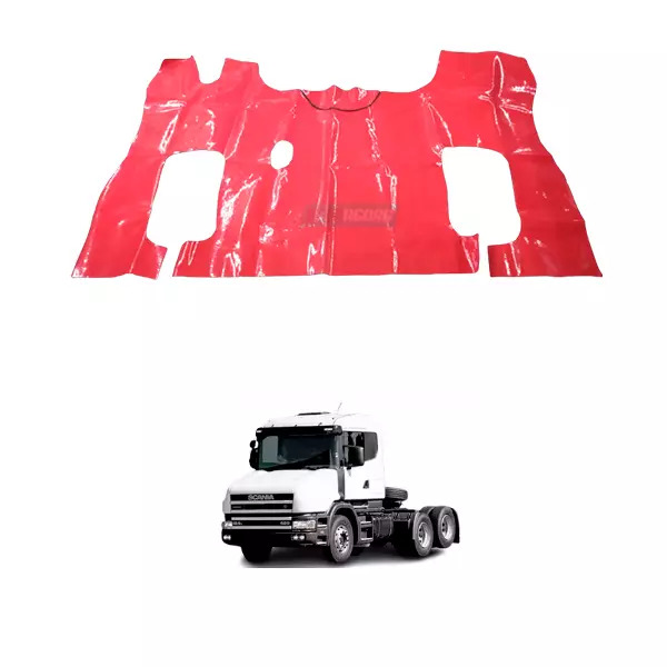 TAPETE VINIL VERMELHO PARA SCANIA 114 124 1998 BICUDA (SC0016C-UPS409V)