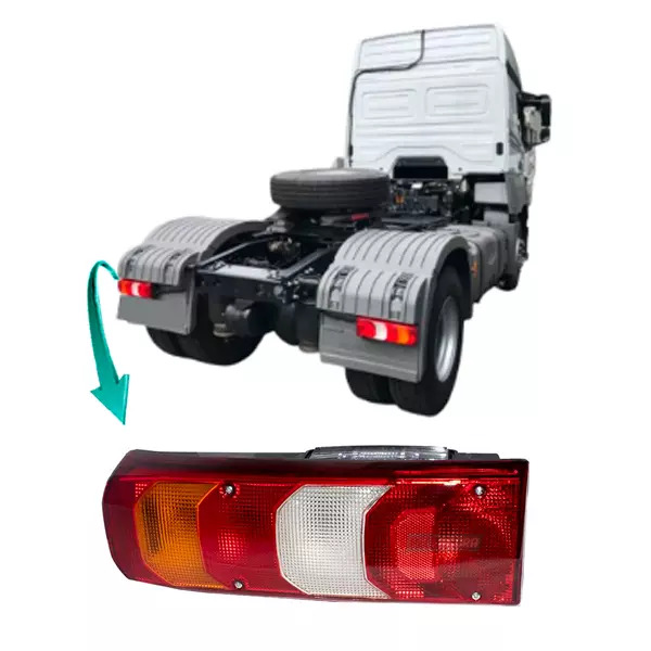 LANTERNA TRASEIRA ESQUERDA C/ VIGIA MB AXOR ACTROS 2017 2018 2019 EM DIANTE (003