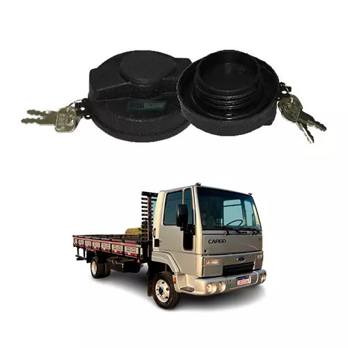 TAMPA COM CHAVE PLASTICO MODELO C ROSCA POR DENTRO FORD 119 712 814 815 816 819 