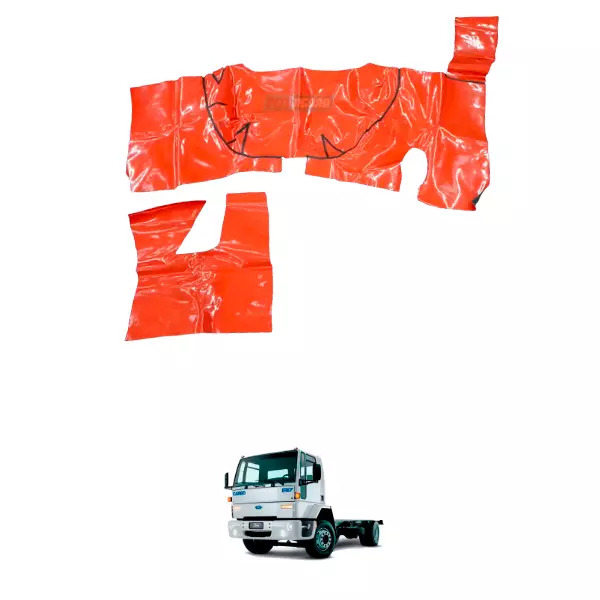 TAPETE VINIL VERMELHO FORD CARGO 1985 A 2005 SEM CAPO (PUES232V)