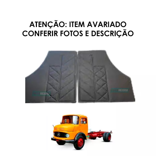 PAR FORRO PORTA COM AVARIA MB 1113 1313 1513 1519 1520 2013 2213 COURVIM PRETO S