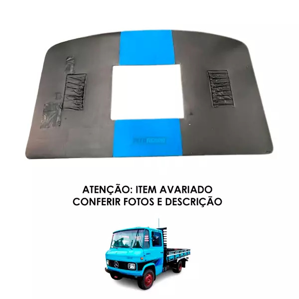 FORRO TETO CAMINHAO COM AVARIA MB 608 708 COM BOLSA AZUL PVC VELUDO  (087022-AVA