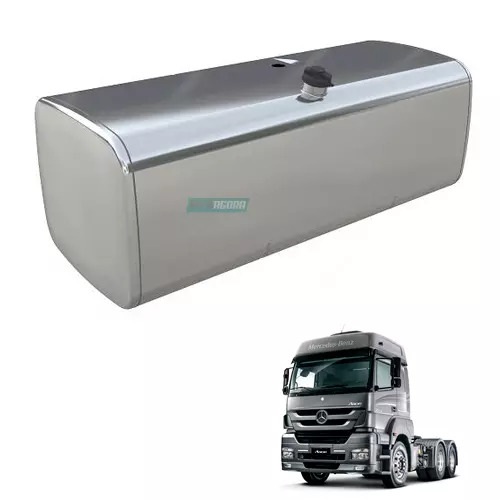 TANQUE COMBUSTIVEL ALUMINIO 500L RETANGULAR DIREITO BOIA DE ENCAIXE MERCEDES BEN