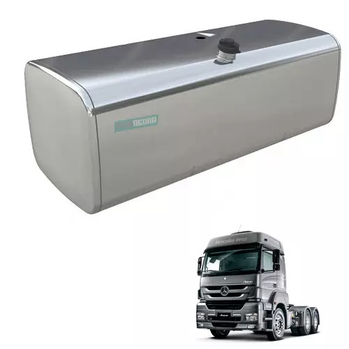 TANQUE COMBUSTIVEL ALUMINIO 590L RETANGULAR BOIA DE ENCAIXE DIREITO MERCEDES BEN