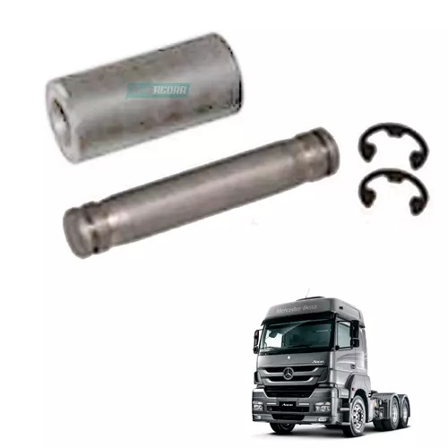 KIT FIXACAO SUPORTE CINTA TANQUE ALUMINIO MERCEDES BENZ AXOR ATRON (9444750074-M