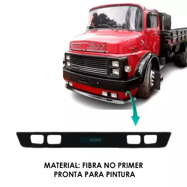 SPOILER 4 FAROIS CENTRO FECHADO FIBRA MB 1113 1313 1513 2013 2213 CARA PRETA MER