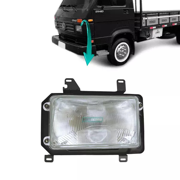 FAROL ESQ VW 7110 7100 8120 8150 7120 8120 8150 9150E - 2000... H4 (2RD941007,)