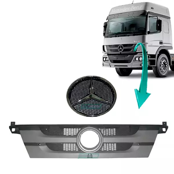 GRADE FRONTAL MB ATEGO 2014 2015 2016... - COM ESTRELA (K.9588800685-9738100118)