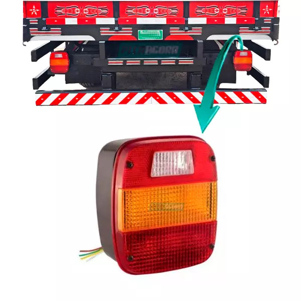 LANTERNA TRASEIRA DIREITA FORD F4000 (4C3513404AB)