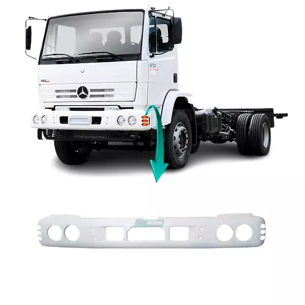 PARACHOQUE DIANTEIRO FIBRA MB 712 914 1618 1718 1728 2423 2428 ELETRONICO MODELO