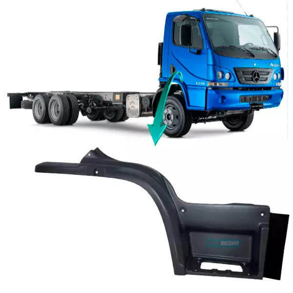 PARALAMA DIANTEIRO COM ESTRIBO PARTE SUPERIOR DIR MB ACCELO 715 815 915 1016 131