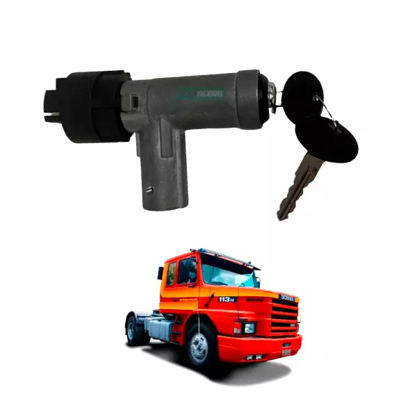 CHAVE IGNICAO CONTATO TAMBOR COMPLETA COMUTADOR SCANIA 113 89 A 98 (389500)