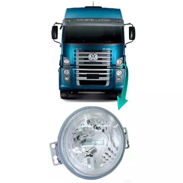 LANTERNA SETA PISCA FRONTAL DIANTEIRA VW CONSTELLATION - SEM SOQUETE (2R2949102A