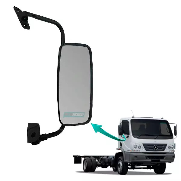 ESPELHO RETROVISOR DIREITO MB ACCELO 715C 815 915C 1016 1316 - 2003... SEM DESEM
