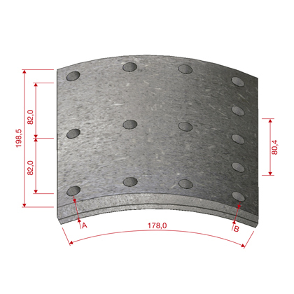 LONA FREIO DIANTEIRO 0725T STD (ML5206.)