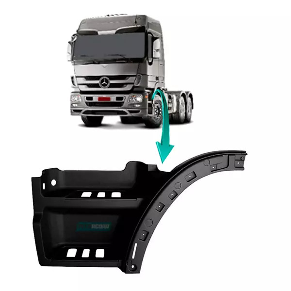 PARALAMA ESTRIBO CABINE ESQUERDO MB ACTROS - CABINE BAIXA (9436600101-9436600301