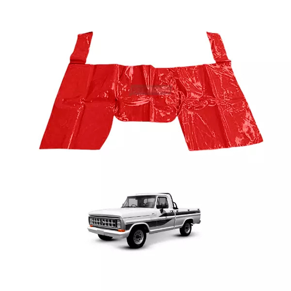 TAPETE VINIL VERMELHO FORD F1000 F4000 ATE 1992 (PUES235V)