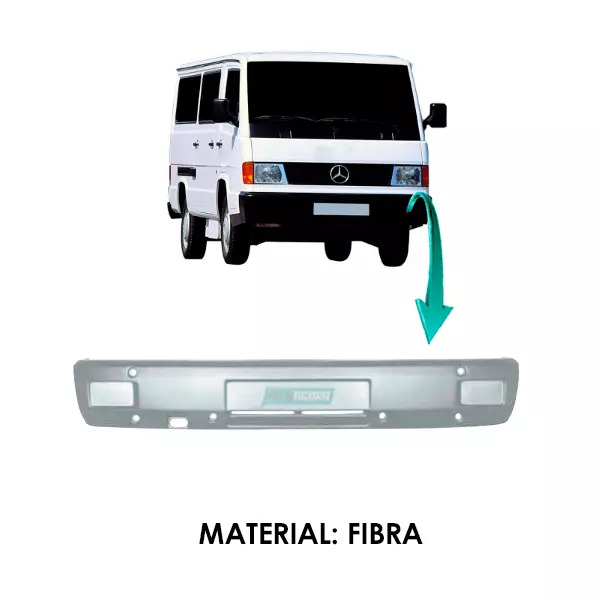 PARACHOQUE MB 180 D - FIBRA BRANCO (6318801270-AS3178BR)