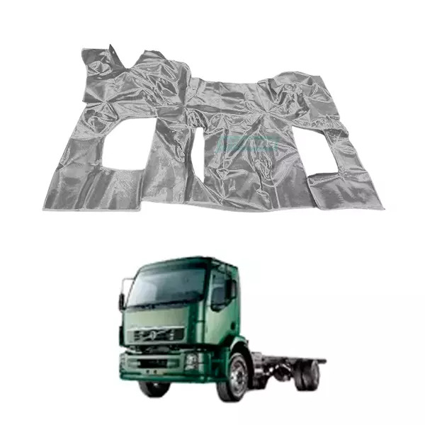 TAPETE VINIL CINZA VOLVO VM 23 CABINE DUPLA (VV0017B-PUES607C)