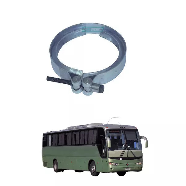  ABRACADEIRA ESCAPAMENTO 110MM MB OH 1625L OH 1628L  (6644927040)