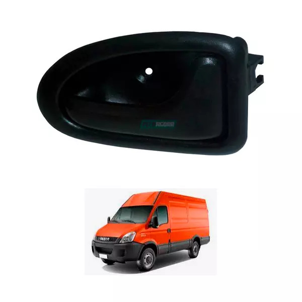 MACANETA INTERNA PORTA DIANTEIRA DIREITA PRETA ​IVECO DAILY 2007... (500314228