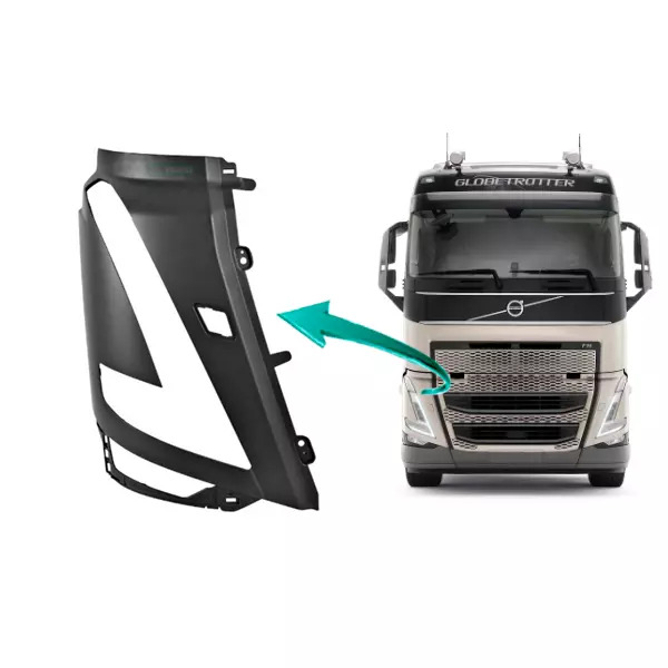 MOLDURA FAROL PEQUENO DIREITO VOLVO FH5 2021... LED  (84448800-30469)