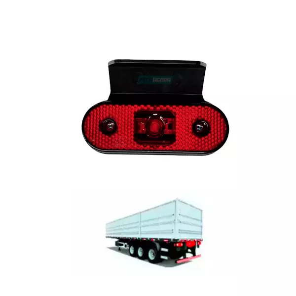 LANTERNA LATERAL FACCHINI OVAL COM 3 LEDS COM SUPORTE BIVOLT VM H3 (461107])