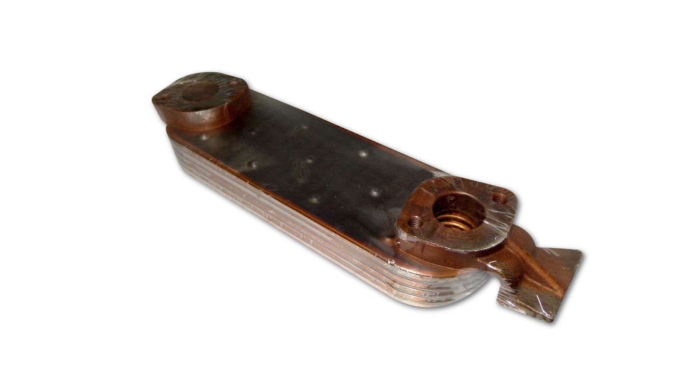 RADIADOR OLEO MOTOR MB OM366 OF1318 5 PLACAS (3661800865,)