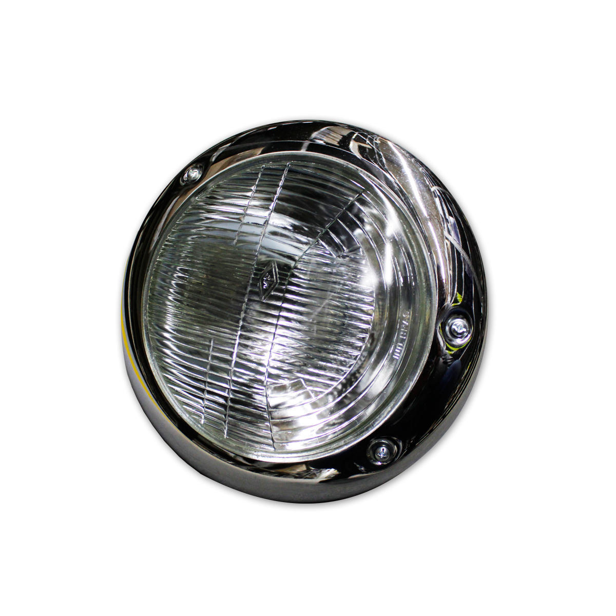 FAROL LD DIREITO LE ESQUERDO H4 PARA SCANIA 111 LUZ VIGIA ARO ACO CROMADO (64124