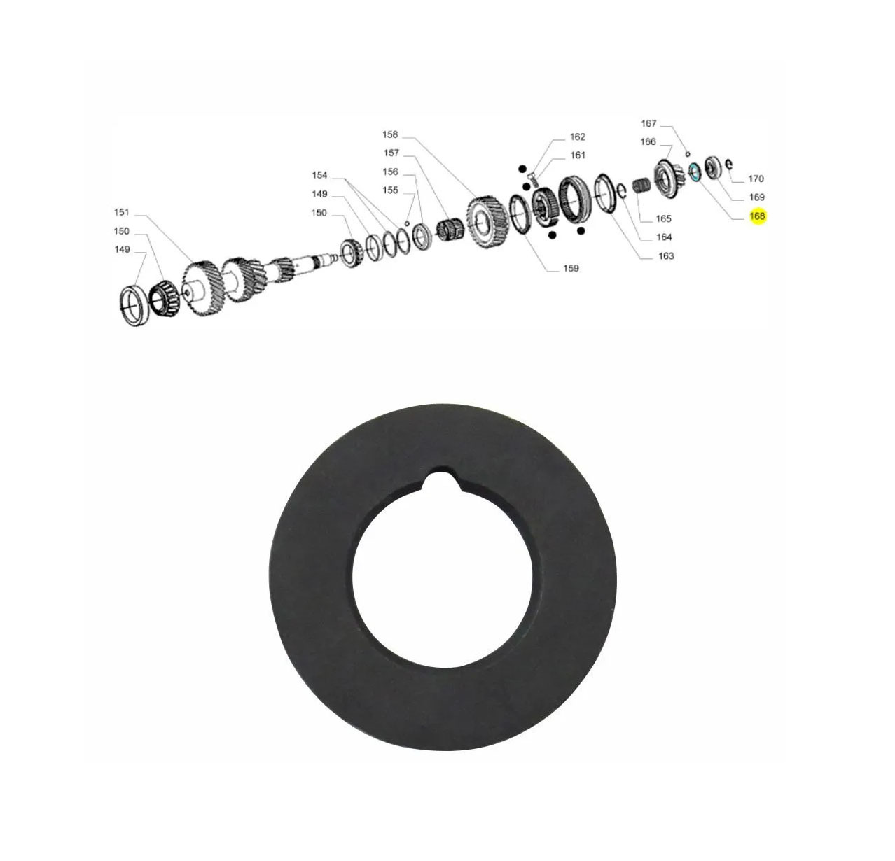 RETENTOR RODA TRASEIRA INTERNO RODAGEM SIMPLES HR 2.5 (528104A000])