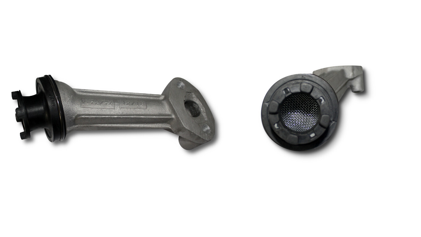 TUBO SUCCAO COM PENEIRA PONTA CURVA MB MOTOR OM366 MOTOR DIANTEIRO 352A / 1318 /