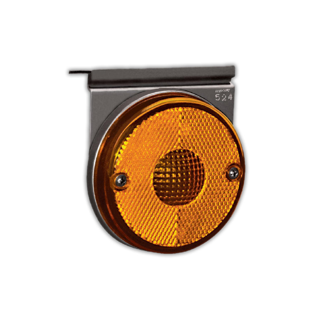 LANTERNA LATERAL AMARELA LED RANDON 2010 COM SUPORTE BASE RETA (PL05241541)