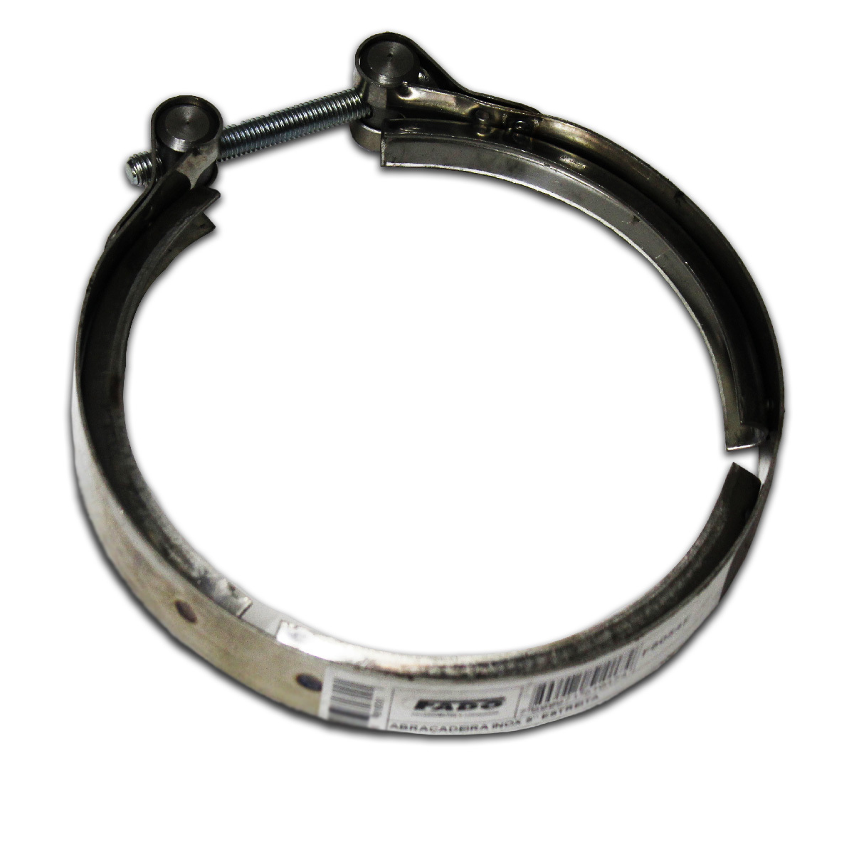 ABRACADEIRA ESCAPAMENTO ESTREITA 5'' INOX PARA SCANIA EURO 5 (1431579])