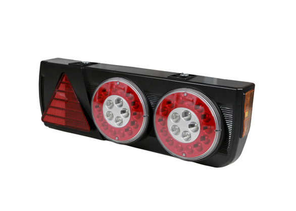 LANTERNA TRASEIRA ONIBUS POSICAO/FREIO EURO II LED 24V DIREITO VERMELHA SINALSUL