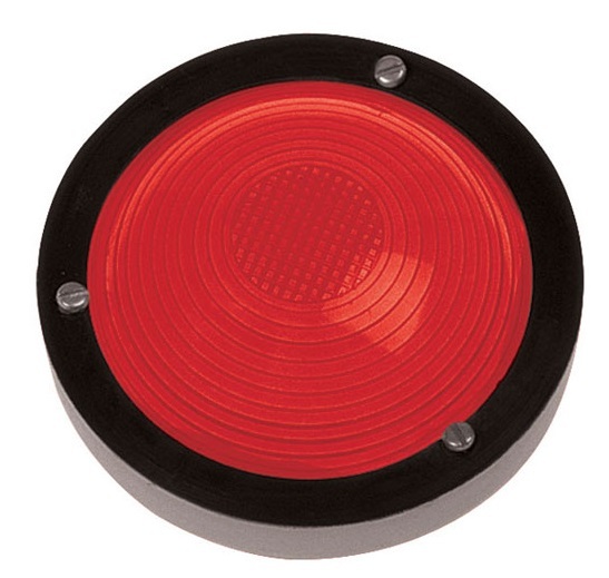 LANTERNA LATERAL COM ARO PRETO E SOQUETE EMBUTIDO VERMELHO (PL05128103.)