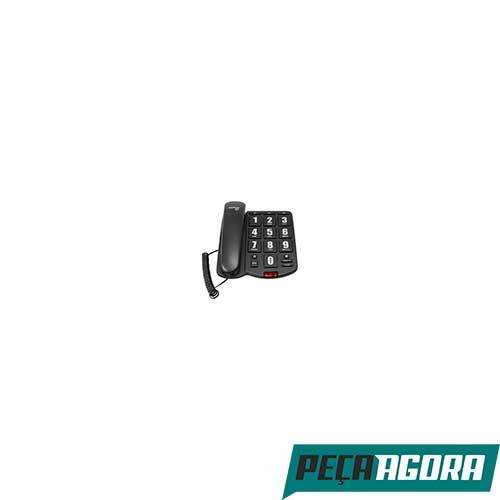 TELEFONE DE MESA TOK FACIL PRETO INTELBRAS (23236CC)