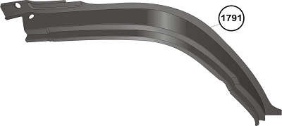 CURVAO DO PARALAMA MB   HPN 1618 ESQUERDO (3846110029)