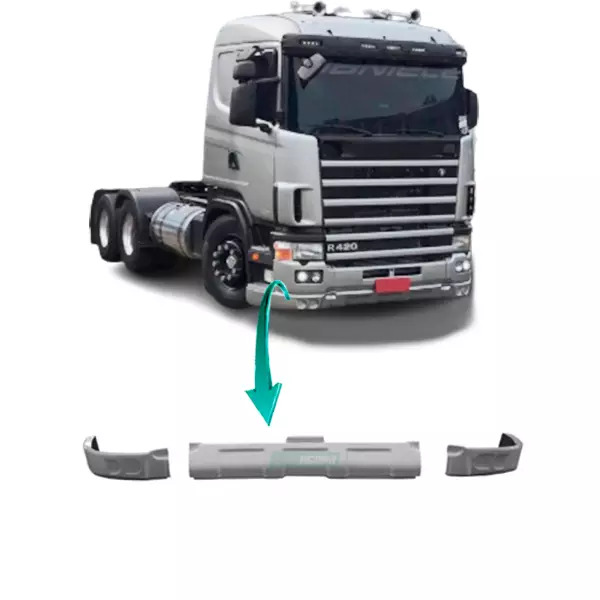 SPOILER PARA SCANIA SERIE4 PARACHOQUE TRIPARTIDO RODOPLAST (434191)