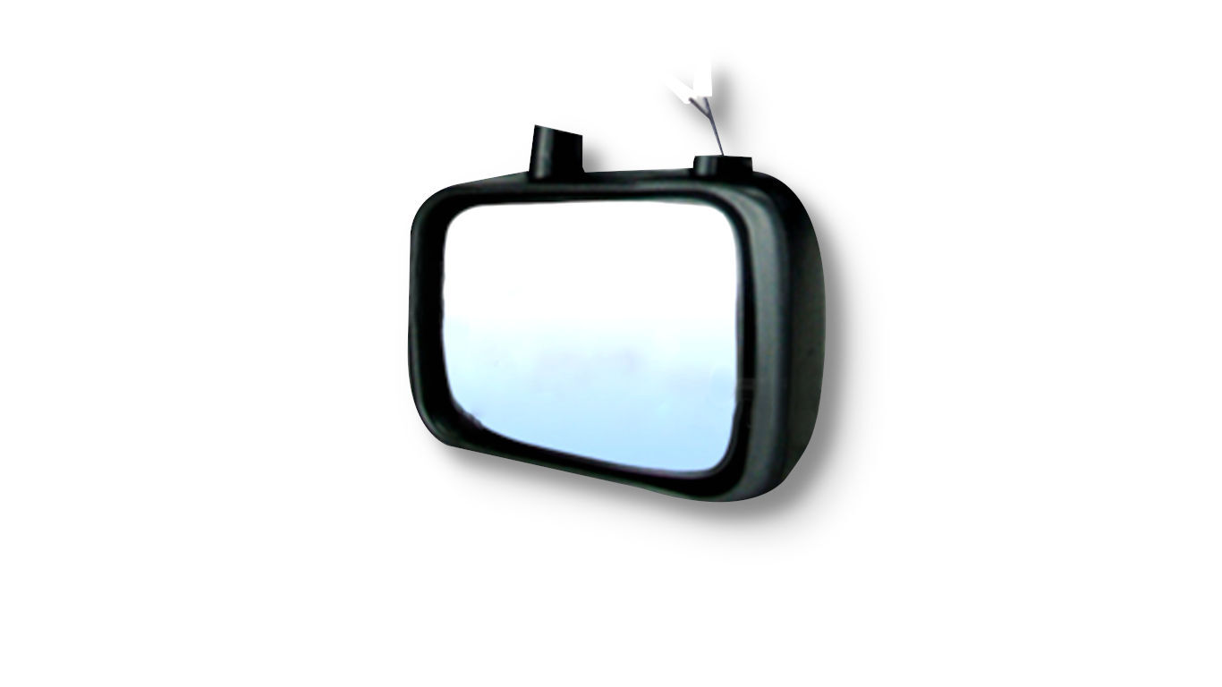 PAR ARO DE PLACA PEQUENA DIANTEIRA/TRASEIRA PLASTICO COM REFLETIVO CROMADO (4338