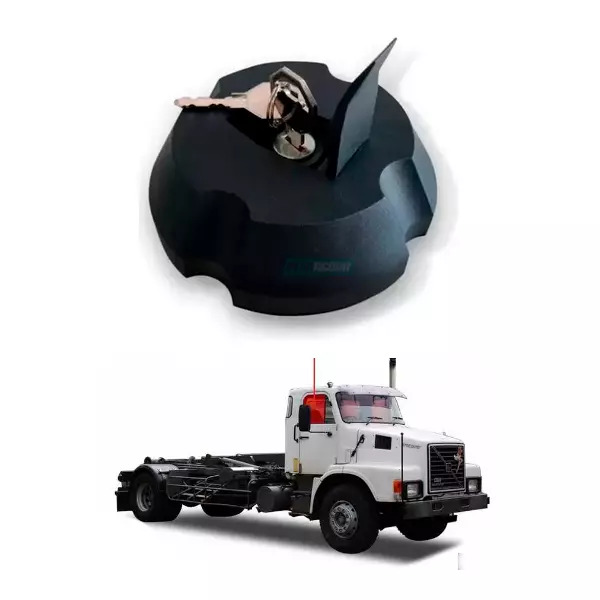 TAMPA TANQUE COMBUSTIVEL COM CHAVE VOLVO N10 NL B10M B7 B58 (6885815-10206)