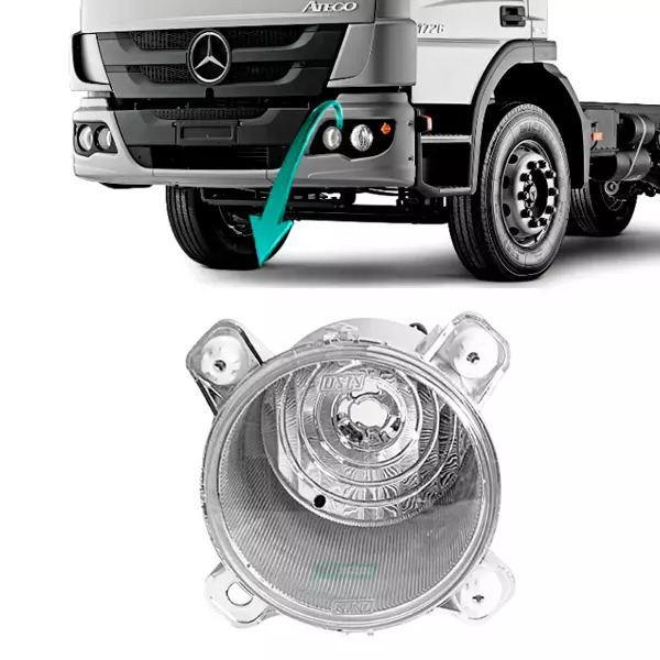 BLOCO FAROL ALTO MB ATEGO ATRON ACTROS 2426 3030 1726 - 2012..  (V.0028206061-B-