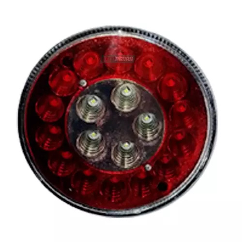 LANTERNA 19 LEDS TRASEIRA FREIO E RE BILVOLT VERMELHA CRISTAL (PL08200067,)