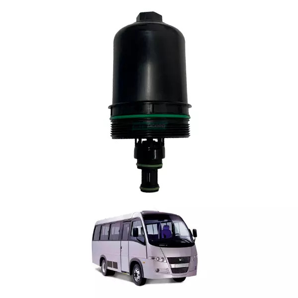 CONJUNTO TAMPA FILTRO OLEO LUBRIFICANTE MOTOR MWM EURO V AGRALE VOLARE W8 W9  (6