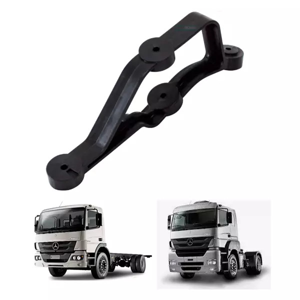 SUPORTE DIREITO QUEBRA SOL MB ATEGO AXOR 2013... TETO BAIXO - PLASTICO INJETADO 