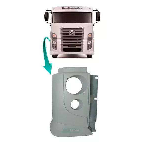 PONTEIRA DIREITA PARACHOQUE VW CONSTELLATION 19370 (2T2807076-4362D)