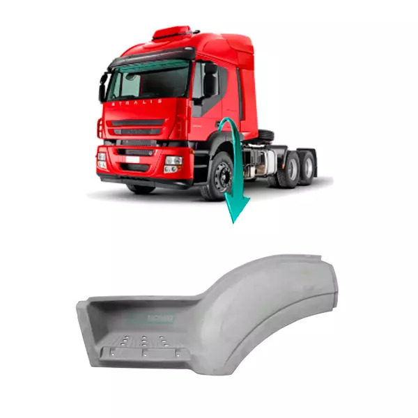 ESTRIBO CABINE ESQUERDO SUPERIOR IVECO STRALIS NOVO TRAKKER (504211274-504103238