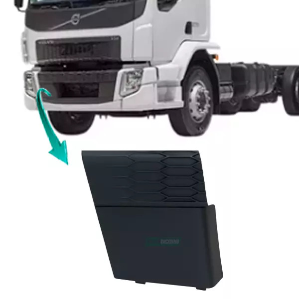 TAMPA PARACHOQUE CENTRAL LADO DIREITO VOLVO VM 270 2020... PLASTICO INJETADO (84