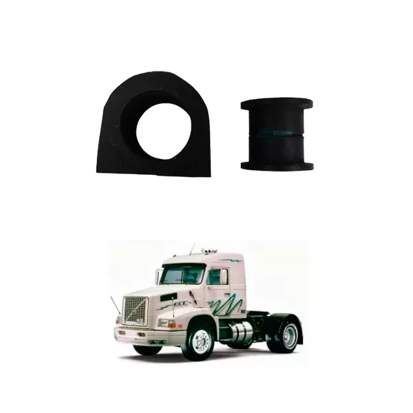 JOGO BUCHA BARRA ESTABILIZADORA DIANTEIRA VOLVO NL10 NL12 N10 N12 (1625954.)