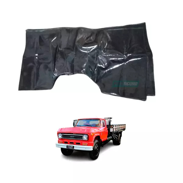 TAPETE VINIL PRETO CHEVROLET D60 (PUES773P)