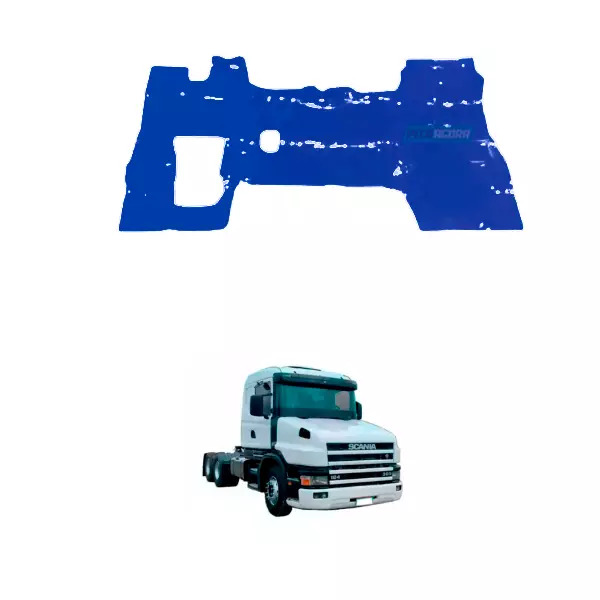 TAPETE VINIL AZUL SEM RECORTE DO BANCO CARONA COM CAPO PARA SCANIA 114 124 ANO 1
